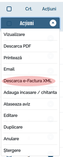 actiuni-e-factura e-factura