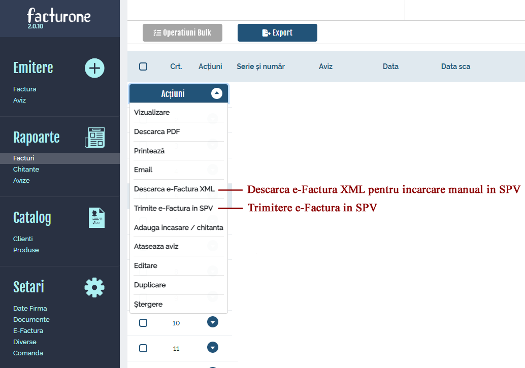 efactura-actiuni