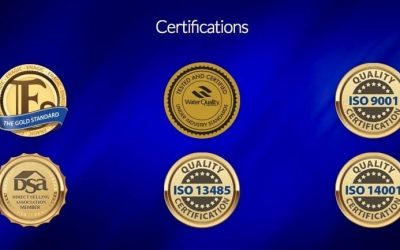Aparat de apă Kangen cu certificări ISO pentru calitate și mediu